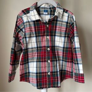 Old Navy Plaid Long Sleeve Button Up Dress Shirt 4T